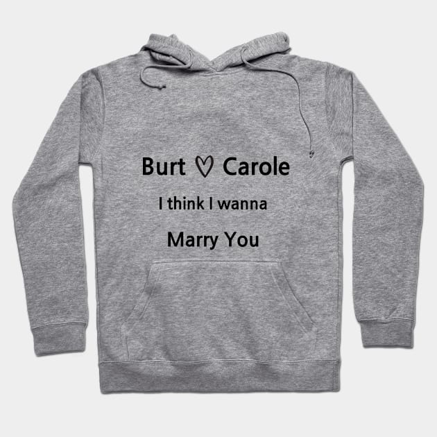 Glee/Burt&Carole Hoodie by Said with wit